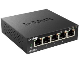 Коммутатор-мини D-Link DGS-1005D/I3A с 5-портами черный
