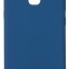 Накладка для Samsung Galaxy A5 2018/A8 2018 Silicone cover темно-синяя