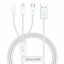 Кабель-зарядка Baseus Superior 3в1 i-Phone/Type-C/Micro 3.5A 1м P10320105221-00 белый