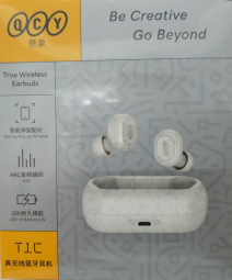 Беспроводные наушники TWS T1C BT5.0/43mAh (380mAh)/4ч белые