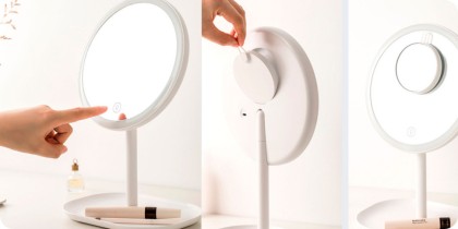 Зеркало для макияжа Xiaomi Jordan & Judy LED Makeup Mirror (NV529) белое