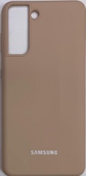 Накладка для Samsung Galaxy S21+/S30+ Silicone cover пудро