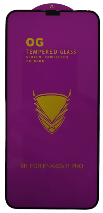 Защитное стекло для i-Phone X/XS/11 Pro 5.8" OG Purple чёрное