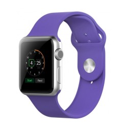 Сменный браслет силиконовая для Apple Watch 38mm сиреневый