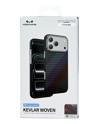 Накладка для i-Phone 17 Pro Max Keephone Kevlar Woven MagSnap