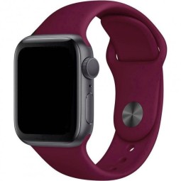 Сменный браслет силиконовая для Apple Watch 38mm малиновый