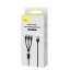 Usb Кабель-зарядка Micro+Lightning+Type-C Baseus StarSpeed 3.5A 0.6м (P10319900111-00) чёрный