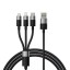 Usb Кабель-зарядка Micro+Lightning+Type-C Baseus StarSpeed 3.5A 0.6м (P10319900111-00) чёрный