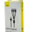 Usb Кабель-зарядка Micro+Lightning+Type-C Baseus StarSpeed 3.5A 0.6м (P10319900111-00) чёрный
