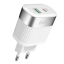 Сетевое зар. устр. Hoco C58A 1USB+1C QC3.0 3A белое
