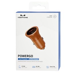 Автомобильное заряд. устр. Keephone Powergo 1USB/1C 48W оранжевый