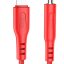 Кабель-переходник Lightning на AUX 3,5mm Hoco UPA18 1м красный