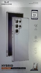 Накладка для Samsung Galaxy S24 Ultra Keephone Hybrid Ultra Clear прозрачный