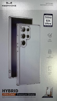 Накладка для Samsung Galaxy S24 Ultra Keephone Hybrid Ultra Clear прозрачный