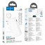 Powerbank Hoco J126 10000mAh 1USB/1C с шнуром Type-C/Lightning белый