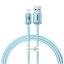 Usb Кабель-зарядка Lightning Baseus Crystal Shine 2.4A 2м (CAJY001203) синий