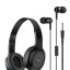 Стереонаушники Bluetooth полноразмерные HOCO W24 Enlighten с микрофоном 1.2м синие