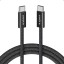 Usb Кабель-зарядка Type-C на Type-C Anker Zolo(A8060P11) 240W 1.5м чёрный