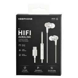 Наушники с микрофоном Keephone HIFI KP-WE001 Type-C белые