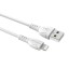 Usb Кабель-зарядка Lightning Borofone BX51 Triumph 2.4A 1м силиконовый белый