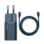 Сетевое зар. устр. Baseus Super Si 1C кабель Lightning 20W (TZCCSUP-B03) синее