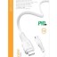 Usb Кабель-зарядка Type-C на Lightning Hoco X67 Nano 20W 1м мягкий силиконовый белый