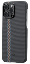 Накладка для i-Phone 14 Pro 6.1" Pitaka Magez Case 3 чёрная с узорами