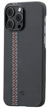Накладка для i-Phone 14 Pro 6.1" Pitaka Magez Case 3 чёрная с узорами