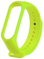 Ремешок для Xiaomi Mi Band 5 силиконовый салатовый