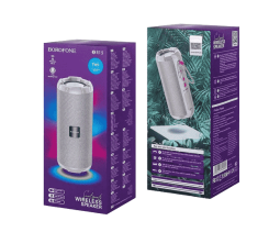 Bluetooth колонка Borofone BR15 BT5.0/1200mAh/4ч/10Вт/TF/AUX/USB серая