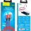 Usb Кабель-зарядка Type-C на Lightning Hoco X14 Double 3A 20W 3м в тканевой оплетке красный