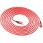 Usb Кабель-зарядка Type-C на Lightning Hoco X14 Double 3A 20W 3м в тканевой оплетке красный