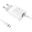 Сетевое зар. устр. Hoco C80A с шнуром Type-C на Type-C 1USB/1С PD3.0/QC3.0 20W/18W белое