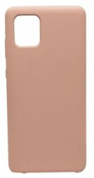Накладка для Samsung Galaxy A51 Silicone cover без логотипа пудро