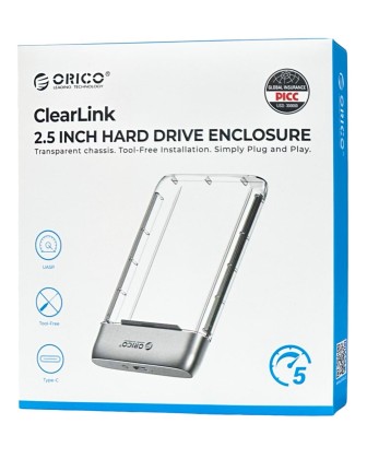 Внешний корпус для HDD/SSD 2.5" Orico TX25C3 серый