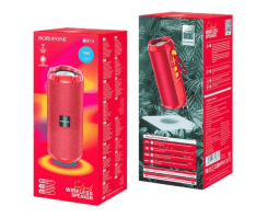 Bluetooth колонка Borofone BR15 BT5.0/1200mAh/4ч/10Вт/TF/AUX/USB красная