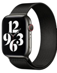 Металлический ремешок Wiwu Milanese Magnetic Watch Band для Apple Watch 42/44/45/49mm черный