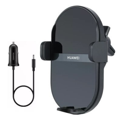Держатель c беспроводной зарядкой в воздуховод Huawei CK030 50W черный