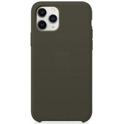 Чехол-накладка  i-Phone 12/12 Pro Silicone icase  №34 тёмно-оливковая