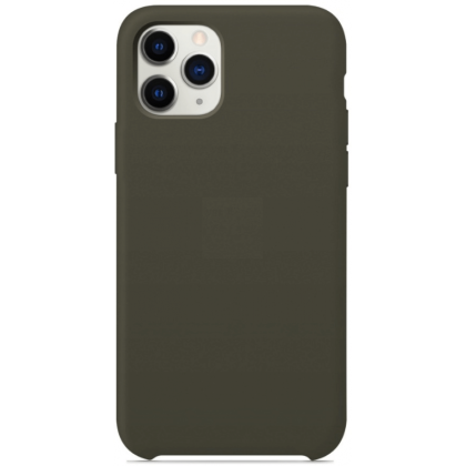 Чехол-накладка  i-Phone 12/12 Pro Silicone icase  №34 тёмно-оливковая