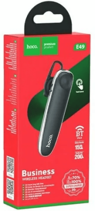 Bluetooth-гарнитура Hoco E49 BT5.0/150mAh/6ч черная