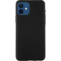 Чехол-накладка для i-Phone 12 mini 5.4" силикон матовый чёрный