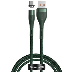 Usb Кабель-зарядка Micro Baseus Zinc Magnetic 2.1A 1м (CAMXC-K06) зелёный