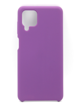 Накладка для Samsung Galaxy A12 Silicone cover фиолетовая