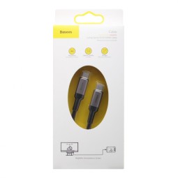 Кабель-зарядка Type-C на Type-C Baseus Cafule 100W 1м (CATKLF-SG1) серо-черный