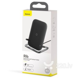Беспроводное зарядное устройство Baseus Rib Wireless Charger 15W (WXPG-01) черное