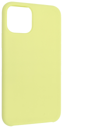 Накладка для i-Phone 13 Pro Silicone icase под оригинал, камера закрыта №51 бледно-желтая