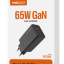Сетевое зар. устр. Recci RC56E GaN 1USB/2C 65W черное