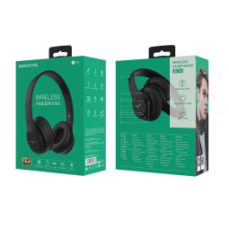 Стереонаушники Bluetooth Полноразмерные Borofone BO4 Charming rhyme BT5.0/200mAh/5ч черные