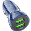Автомобильное заряд. устр. Hoco Z47 2USB QC3.0 18W синее